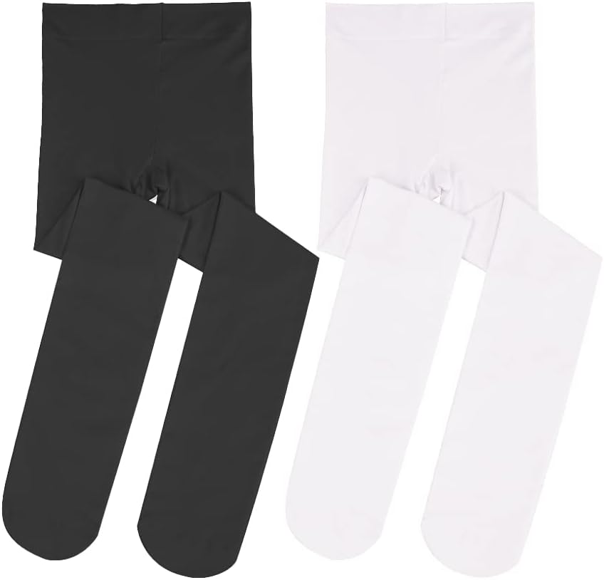 Stelle Ultra Soft Pro Dance Tights | Ballet Footed Tights for Girls in Toddler to Big Kid Sizes