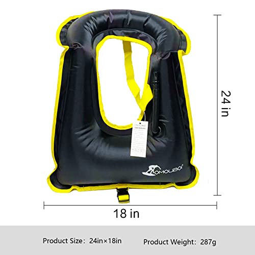 Willceal Inflatable Snorkel Vest for Adults — Water Sports Buoyancy Jacket