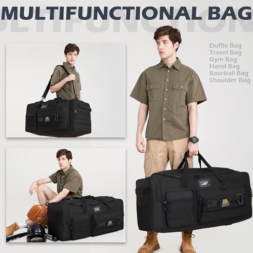 SunForMorning Black 135L Extra Large Heavy Duty Sports & Travel Duffle Bag