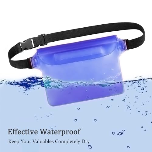 Waterproof Phone Pouch with Adjustable Waist Strap - Black