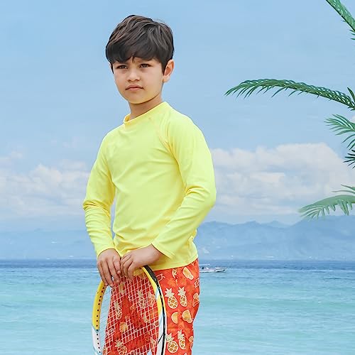 Boys' Quick Dry Beach Swim Trunks with Pockets - 3T Orange-Fruit