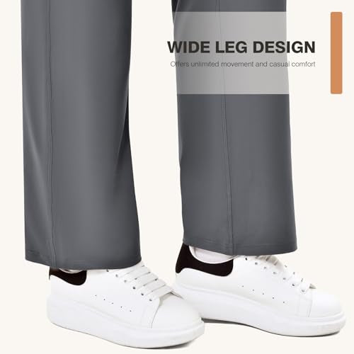 Leafigure Wide Leg Yoga Pants for Women,Sweatpants with Pockets