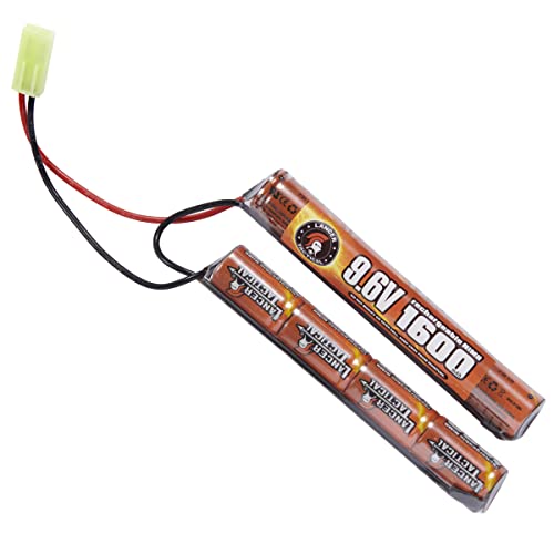 9.6V 1600mAh NiMH Airsoft Battery with Dean T Plug - Nunchuck