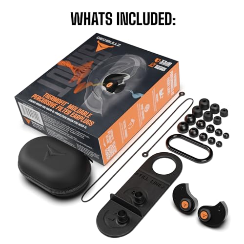 Moldable Ear Plugs with 33dB NRR for Shooting and Hunting