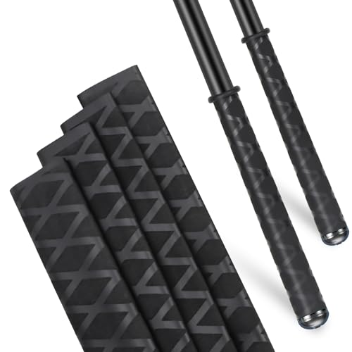Non-Slip Fishing Rod Handle Grip Wrap - 39" Length, 19/32" Diameter, Black