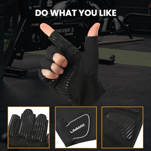 Breathable Half Finger Workout Gloves - Non-Slip Padded Palm, Pink - X-Large