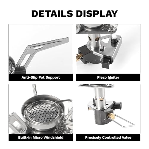 Fire-Maple Torch Gas Stove with Piezo Ignition - Portable Camping Cooktop