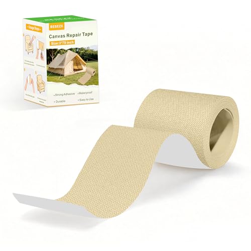 Waterproof Canvas Repair Tape - Self-Adhesive Fabric Patch, 3x79