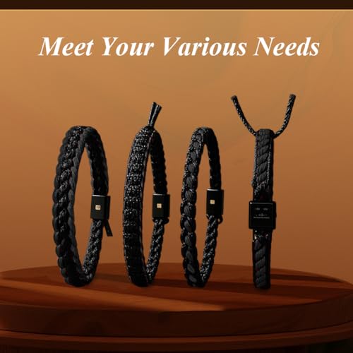 Micro Paracord 1.18mm x 100ft - Black Nylon Cord for DIY Projects