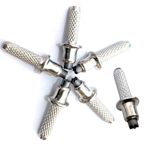 6 Pack Heavy Duty Tungsten Steel Trekking Pole Tips