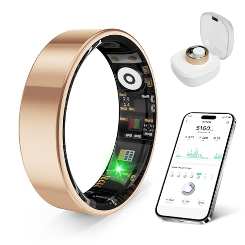 Smart Health Ring with Sleep & Fitness Monitoring - Waterproof Tracker for Men & Women