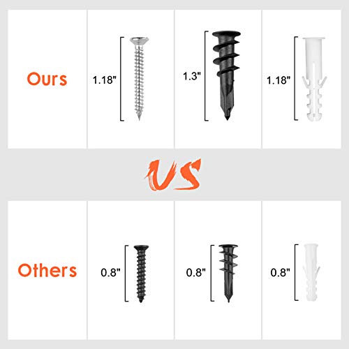 Garage Hooks Heavy Duty 14 Pack, Steel Garage Storage Hooks, Tool Hangers for Garage Wall Utility Wall Mount Garage Hooks and Hangers with Anti-slip Coating for Garden Tools, Ladders, Bulky Items