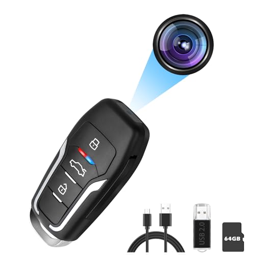 Hidden Camera Car Key,Smart Baby Nanny Cam for Surveillanc Outdoor Indoor