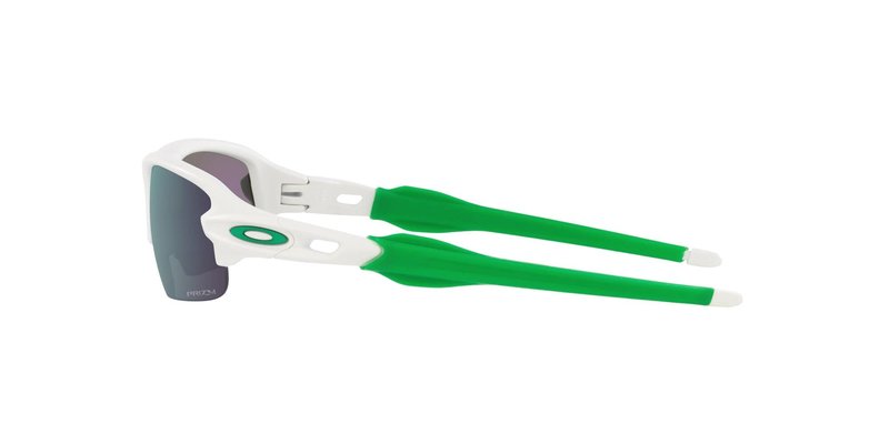 Oakley Youth OJ9008 Flak XXS Square Sunglasses, Matte White/Prizm Jade, 58 mm