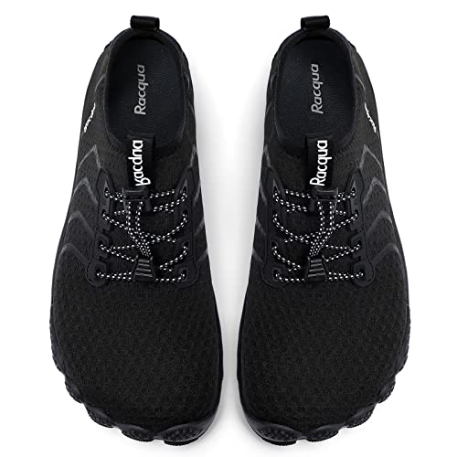 Quick Dry Barefoot Water Shoes for Beach Sports - Black (Wz111)