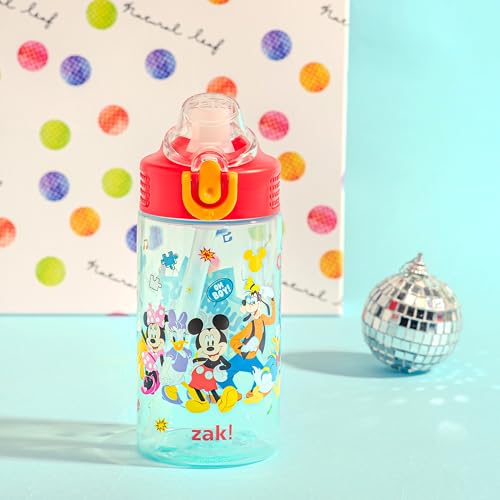 16oz Leak-Proof Straw Kids Water Bottle - Mickey Mouse Design