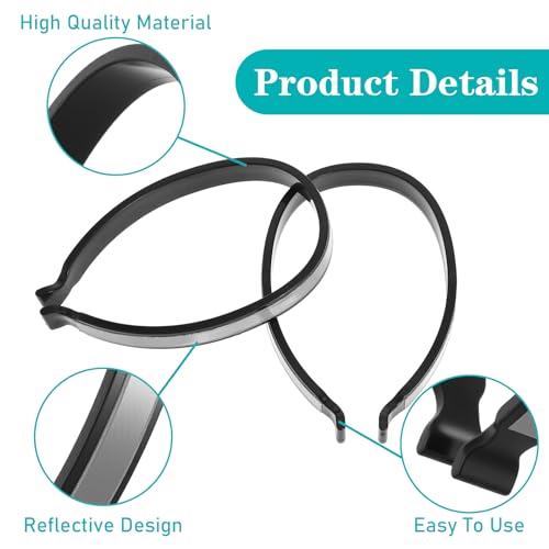 Reflective Cycling Trousers Clips - 4 Pack Elastic Ankle Cuffs