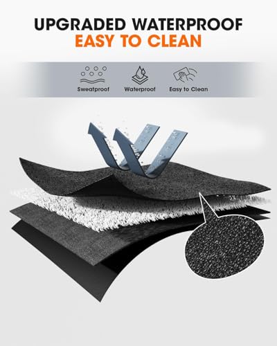 Foldable Treadmill Mat - 55.2" x 23.6" x 0.16" - Heavy-Duty Floor Protection