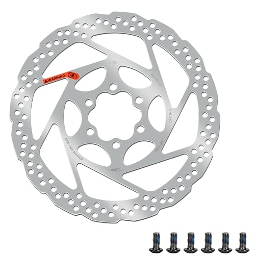 DYISLAND 160mm Disc Brake Rotor with 6 Bolts - Vacuum Coated, 1pc 160mm for MTB/Road/BMX