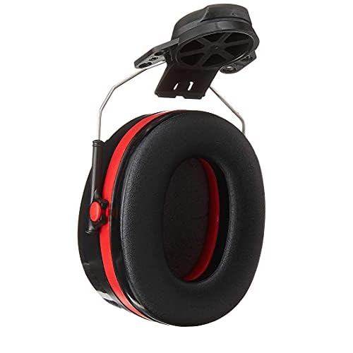 3M H10P3E Peltor Optime 105 Helmet Attachable Earmuff, Ear Protectors, Hearing Protection, NRR 27 dB, Black, Large