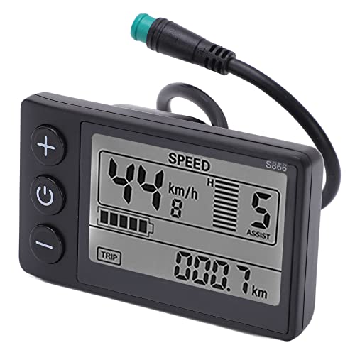 LCD Electric Scooter Speedometer Display - Waterproof, Backlit