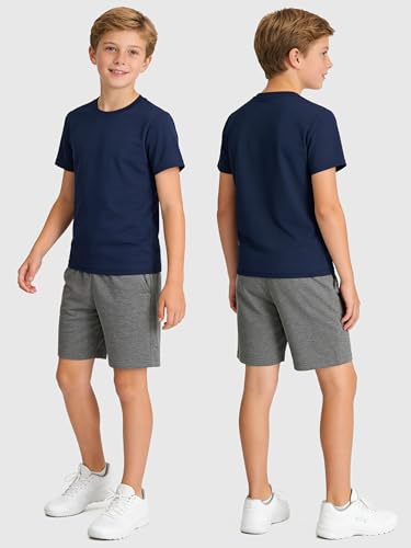 HXP Boys Mesh Athletic T-Shirts | Dry-Fit Youth Sports Tees (6 Pack)