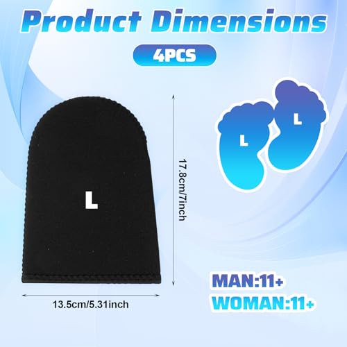 Thermal Neoprene Toe Warmers for Ice Baths & Cold Plunge - Large
