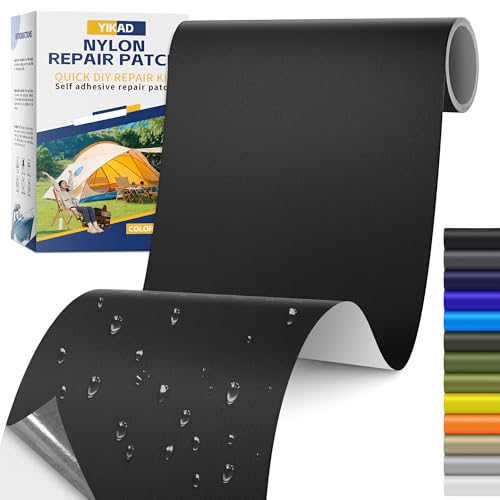 Waterproof Self-Adhesive Nylon Repair Tape, 4" x 70" Patch Kit