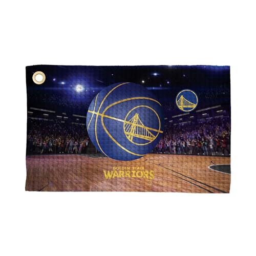 NBA Golf Towel - Microfiber Waffle Fabric - Golden State Warriors