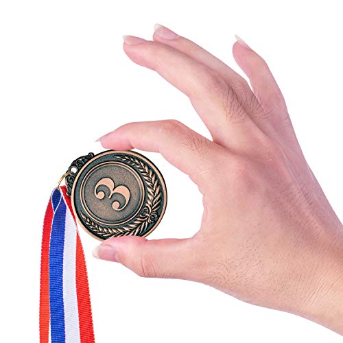 12 Piece Gold Silver Bronze Winner Medals Set for Competitions