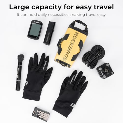 ROCKBROS Waterproof Bike Frame Bag 1L Under Top Tube for Mountain & Road Bikes
