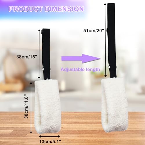 Adjustable Pilates Fuzzies Straps - Plush Support for Reformer Workouts