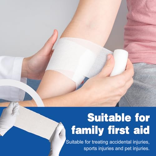 20 Pack Gauze Rolls Bandages - 4" x 4.1 Yards - Premium Quality