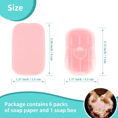 Portable Paper Soap Sheets - 300 Count Travel Hand Soap with Case