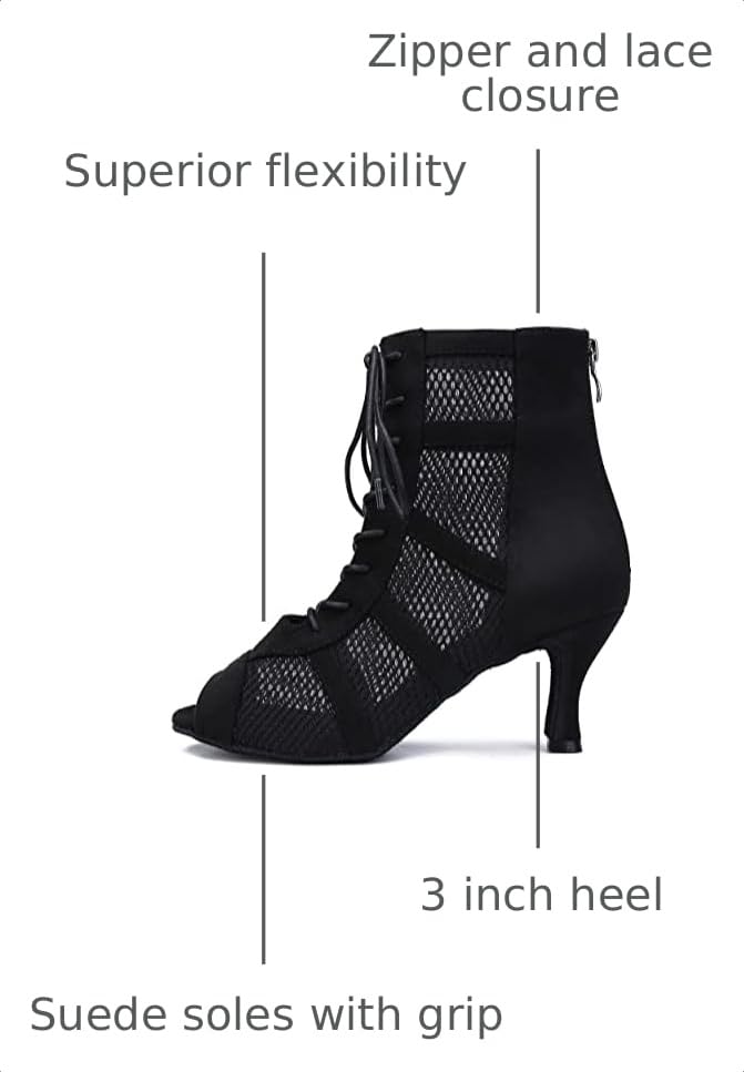 Bulunka 3-Inch Ballroom Latin Dance Heels for Women - Stylish & Comfortable