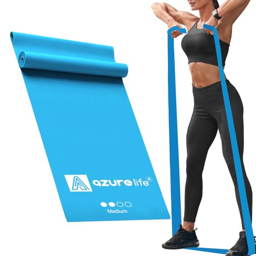 7 Feet Medium Resistance Exercise Band - Non-Latex Stretch Band