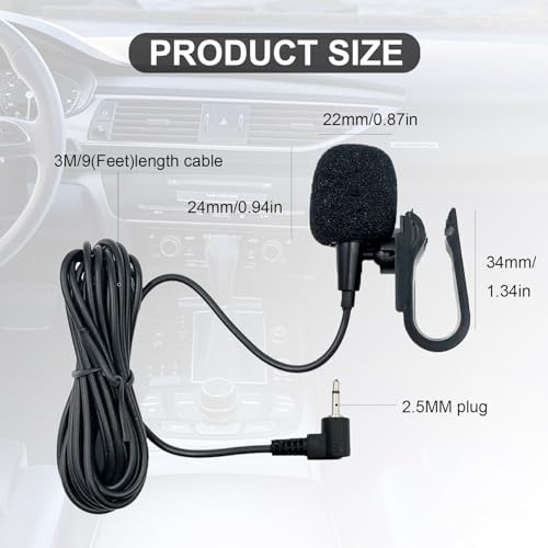 2.5mm External Microphone for Pioneer Car Stereos