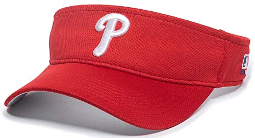 Philadelphia Phillies Adult Size Red Visor - Outdoor Cap