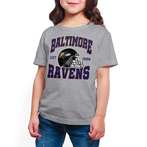 Baltimore Ravens Kids Short Sleeve Fan Shirt - Soft Cotton Blend