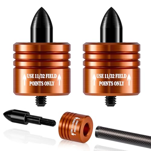 Crossbow Bolt Decocking Heads - Universal Release Tips, 2pcs Orange