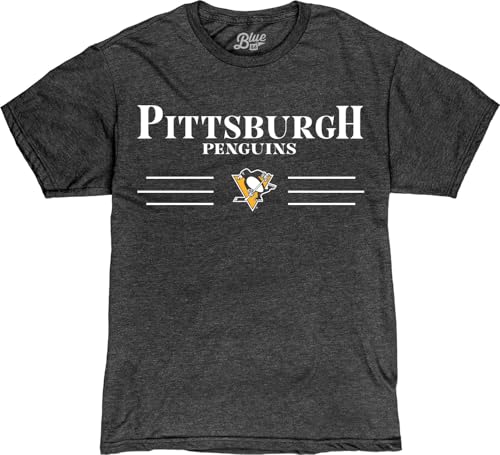 Pittsburgh Penguins NHL Team Color Heathered Bi-Blend T-Shirt - Medium