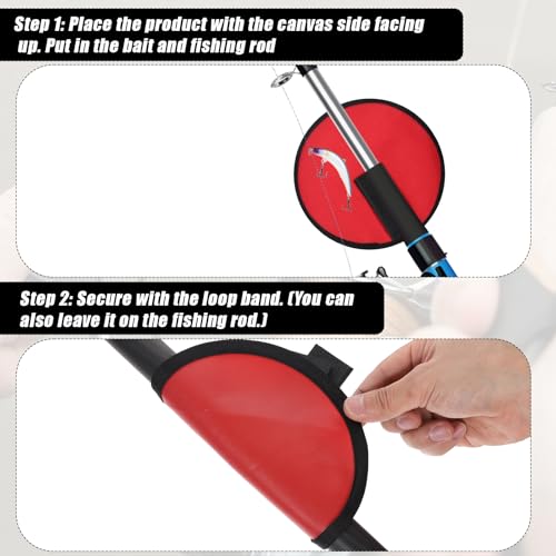 Fishing Lure Wraps - 6 Pack 5.9 Inch Hook Covers for Rod Protection