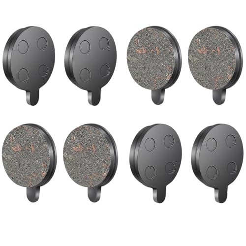 Ebike Brake Pads for 10-Inch Electric Scooters - Semi-Metallic, 4 Pairs
