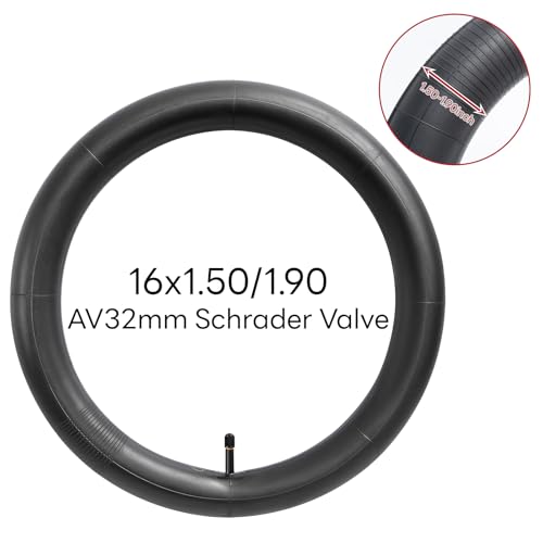 16x1.50-1.90 Heavy Duty Bicycle Inner Tube - Schrader Valve