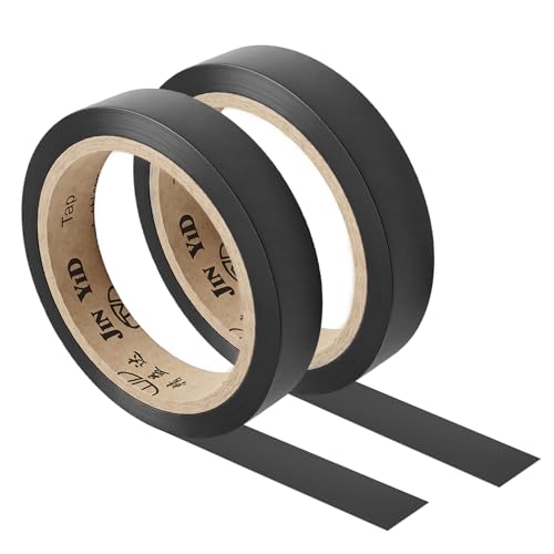 Grip Finishing Tape for Rackets - 2 Rolls Black PVC Wrap