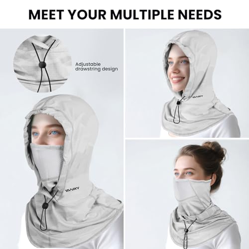 Cooling Balaclava Face Mask - Breathable Sun Protection - White