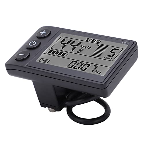 LCD Electric Scooter Speedometer Display - Waterproof, Backlit