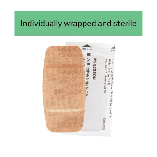 Sterile Fabric Adhesive Bandages - 2x4 Inch, 50 Count