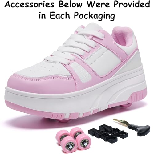 Detachable Wheeled Roller Skate Shoes for Kids and Teens