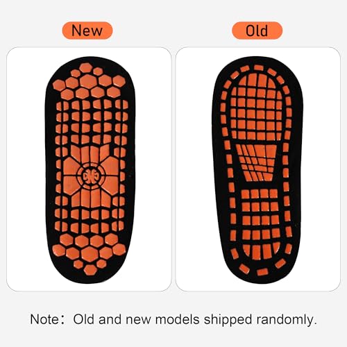 GRPSKCOS Non Slip Socks for Men - 3 Pairs Anti-Skid House Slippers, Black Gray Navy, Size 9-11
